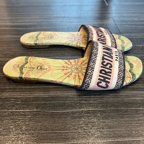 Christian Dior Dway Embroided Slides - Picture 7 of 9